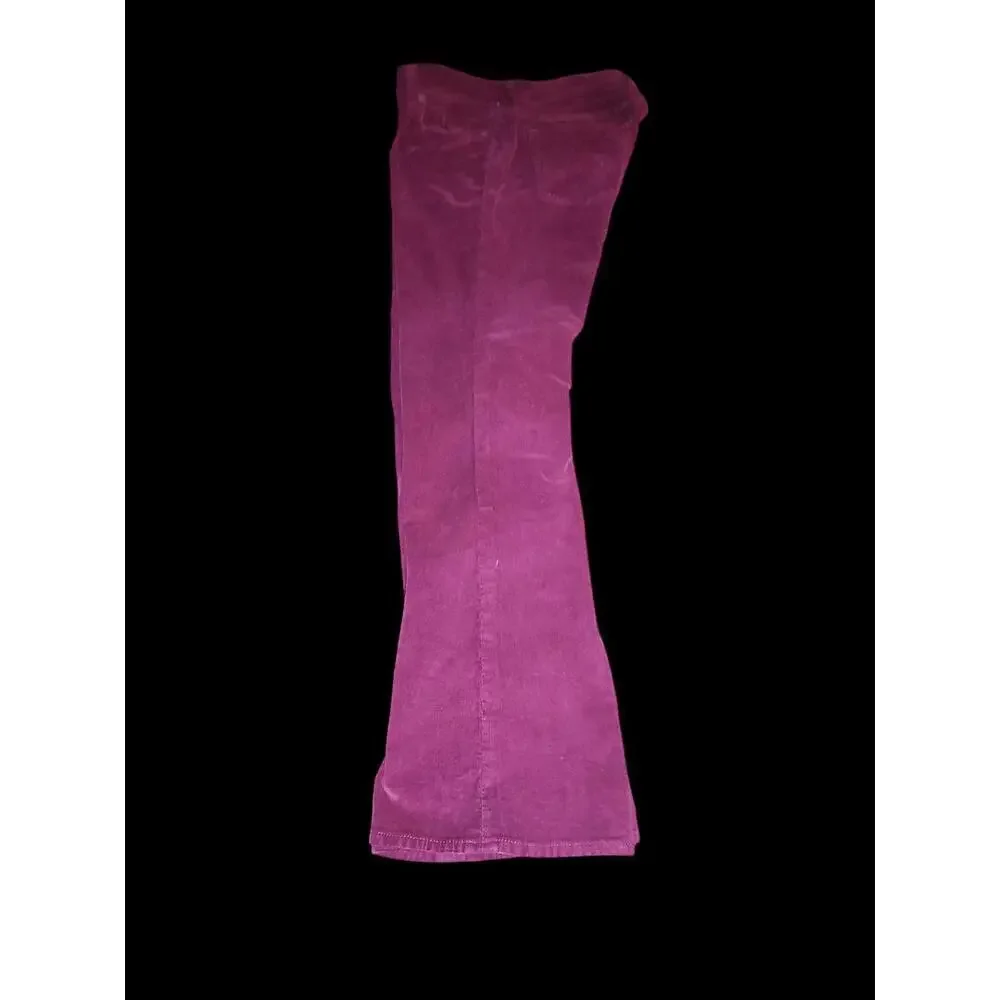 Lucky Brand Women's Plum Corduroy Pants Flared Leg - Picture 3 of 6